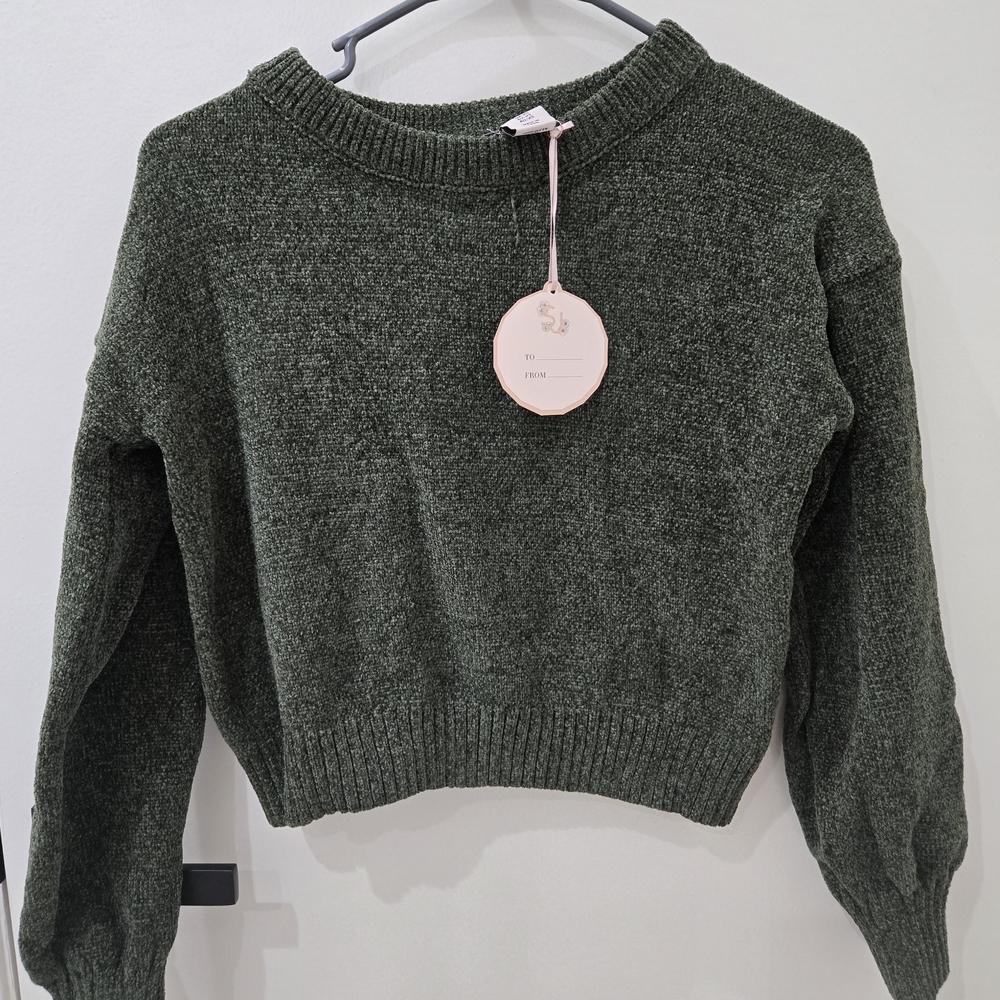 Sincerely Jules Forest Green Crew Neck Sweater Set